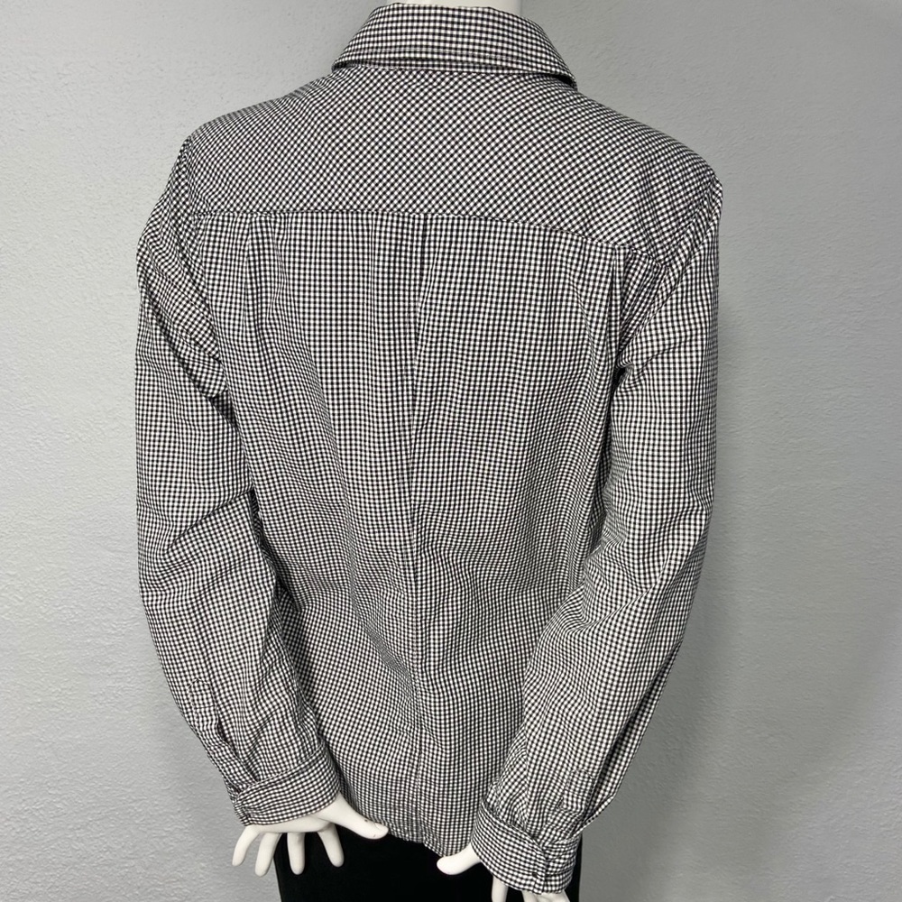 Pendleton Black White Gingham Button Down Shirt - image 4